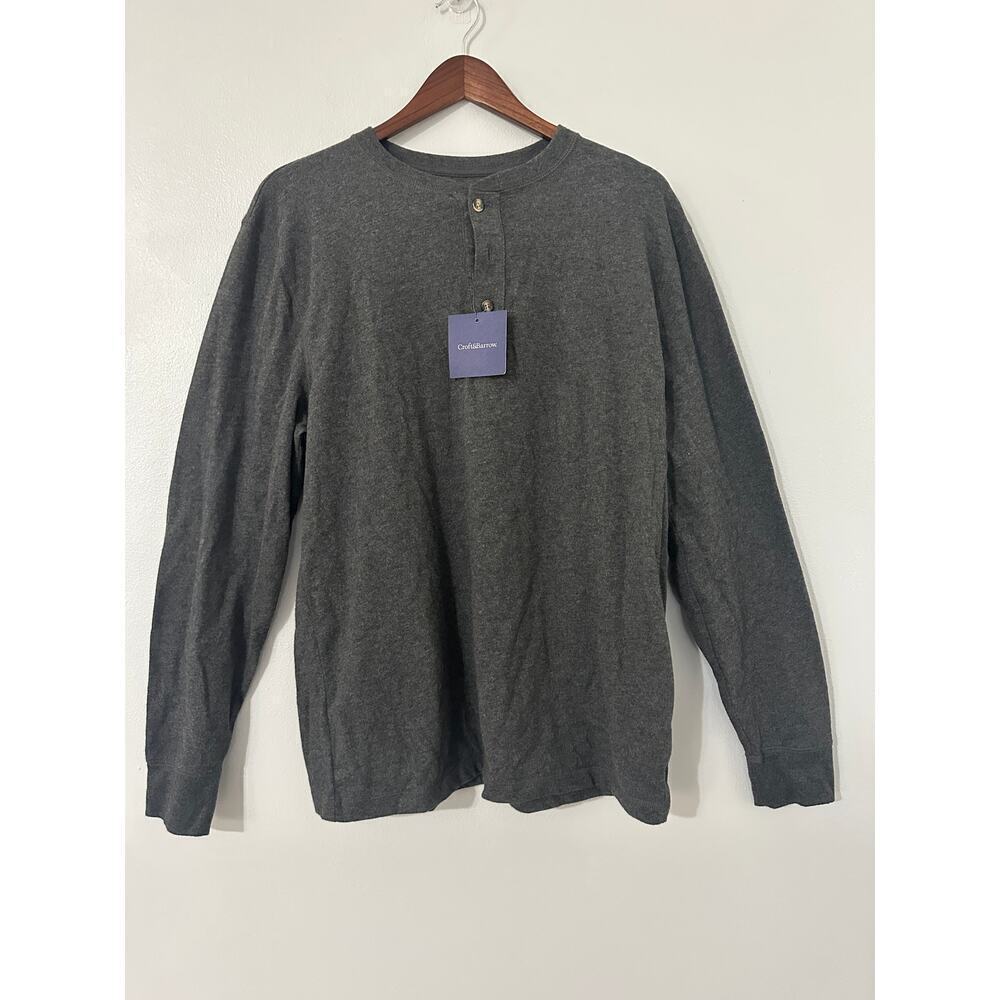 Croft & Barrow Men's Henley Shirt sz Medium NWT